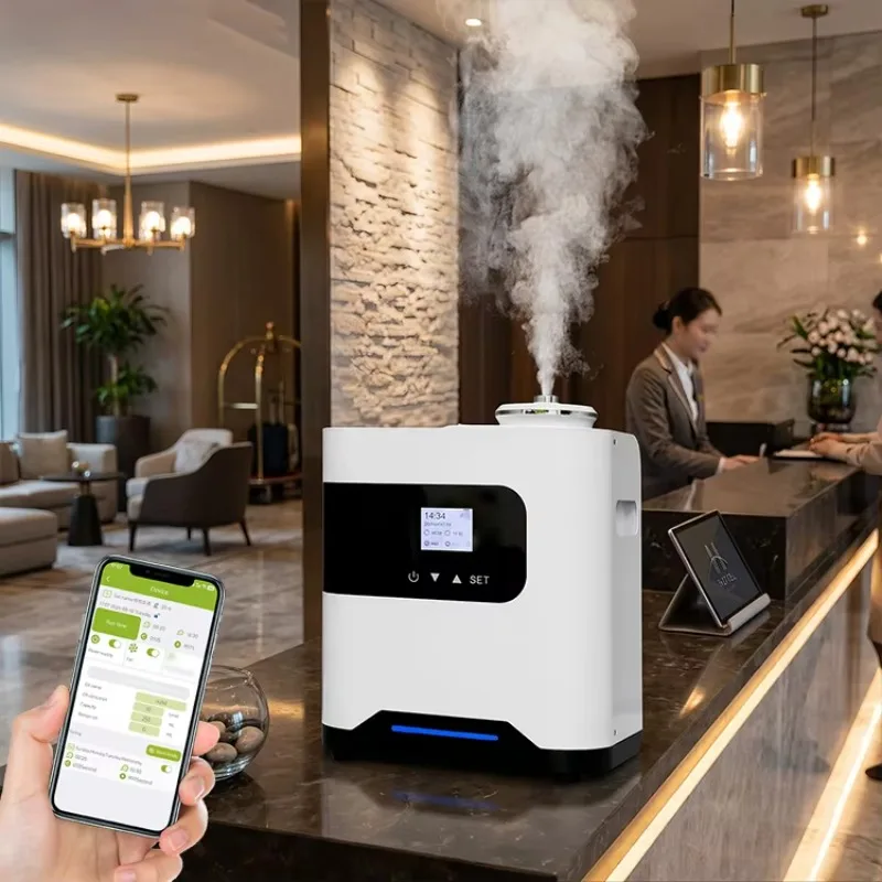 New Arrival HVAC Popular Air Aroma Diffuser 1000ml Large Volume Metal Electric Scent Diffuser Machine With Smart App Control