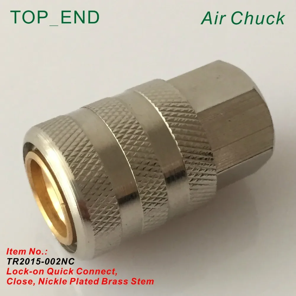 Closed,Nickle Plated,Air Chuck,1/4\