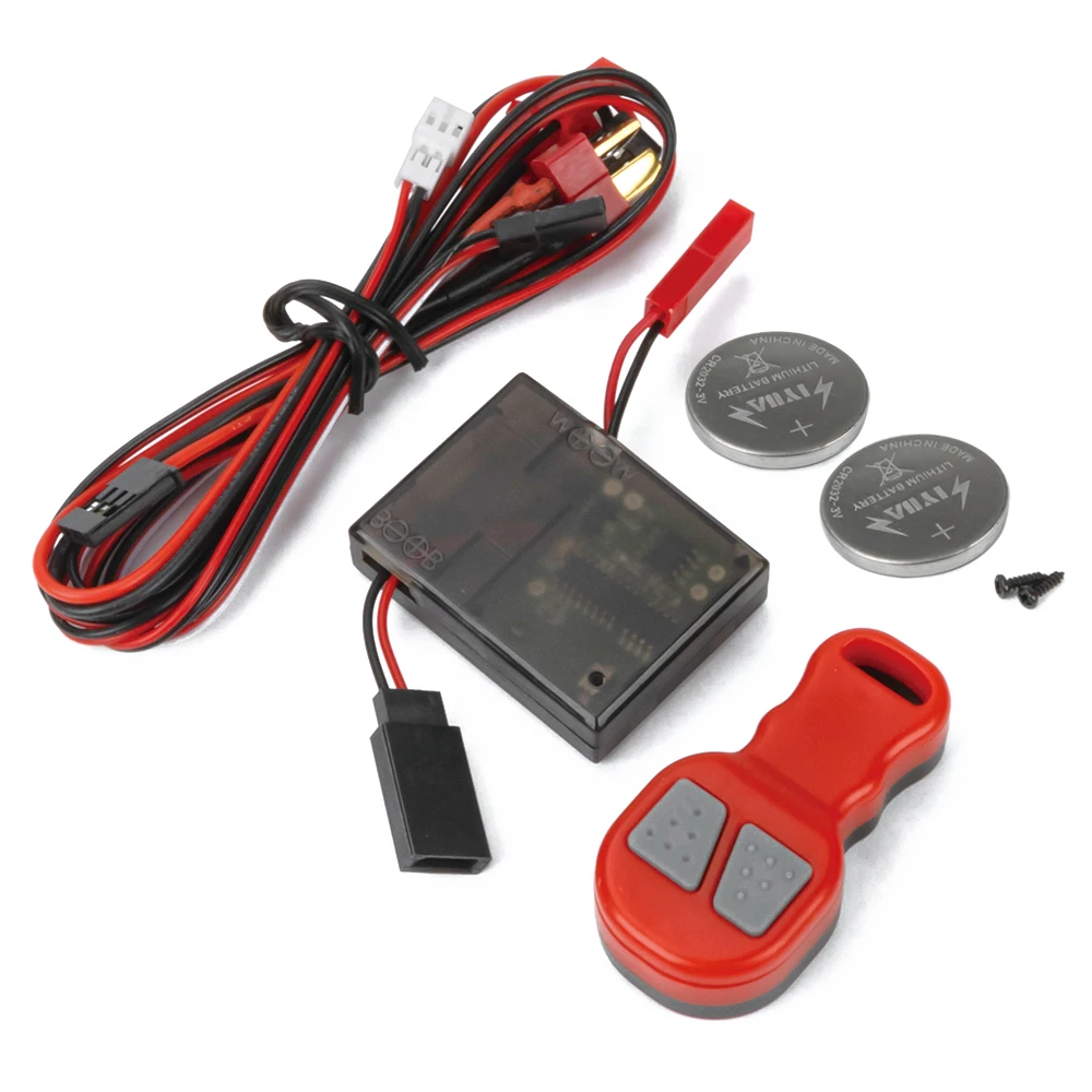 Winch Wireless Remote Receiver Controller Set for 1/10 RC Crawler Axial SCX10 90046 Tamiya CC01 Redcat Gen8 TRX4 TRX6 MST CFX