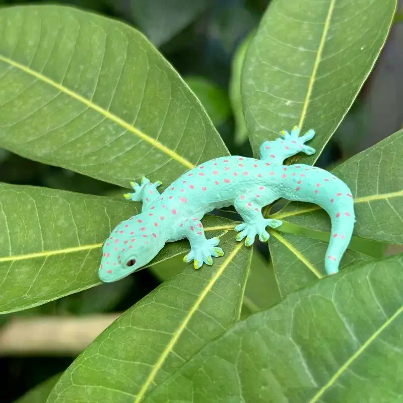 New Realistic Gecko Animals Action Figure Model Lizard Figurines PVC Collection Kids Gift
