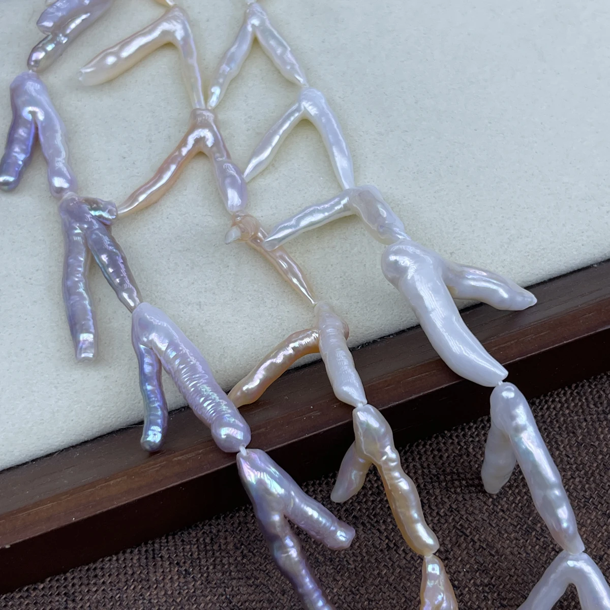 

Baroque Natural Freshwater Pearl Beads Branch Shaped Beads Charms for DIY Women Men Necklace Jewelry Making Accessories