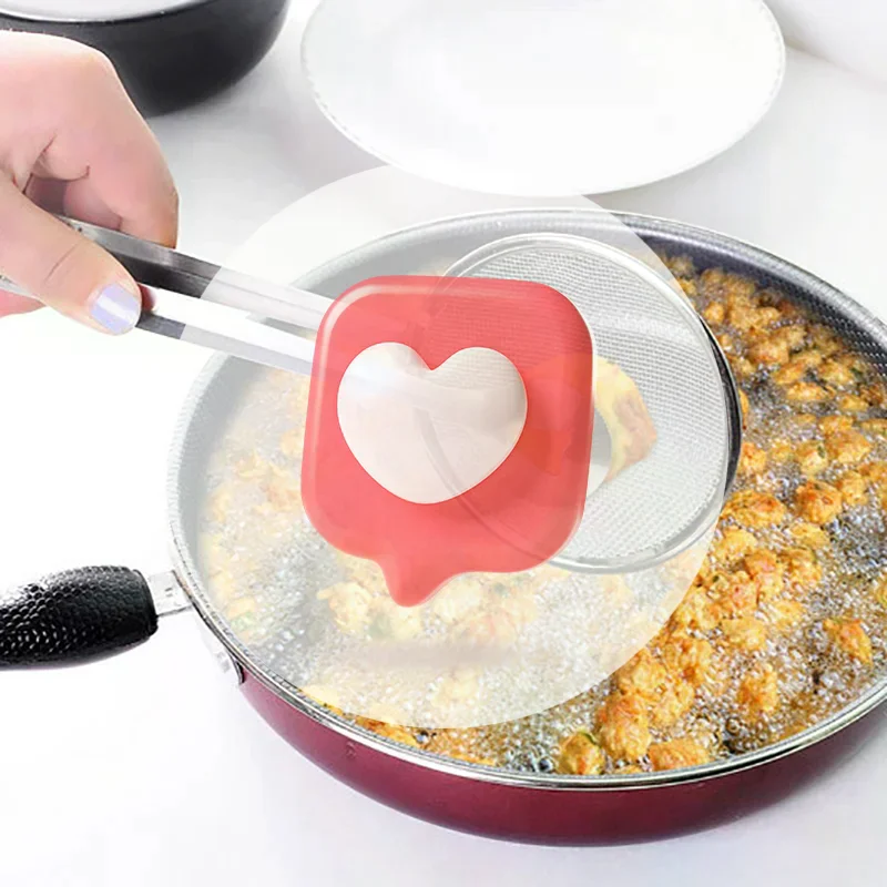 اكسسوارات المطبخ متعددة الوظائف الفولاذ المقاوم للصدأ غربال تصفية ملعقة المقلية الغذاء النفط مصفاة كليب أدوات الطبخ المحمولة الأدوات