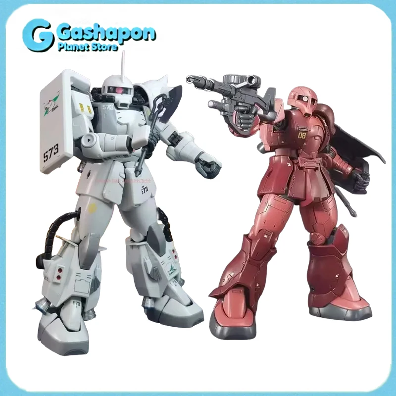 HG 1/144 GTO 015 MS 05 Char Aznable مخصص الأحمر Zaku طبعة خاصة الجمعية أطقم منمذجة لعبة روبوت هدية لهواة جمع الأطفال