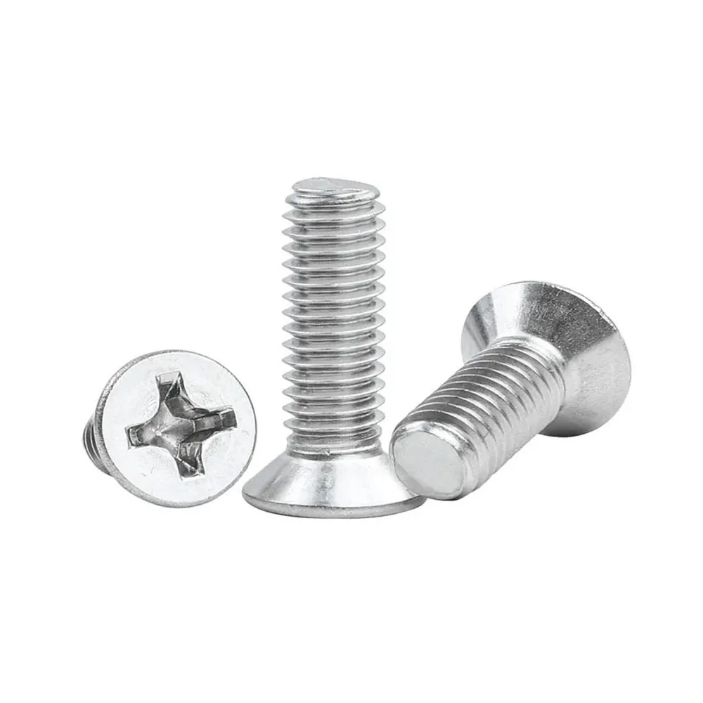 M3 M4 M5 M6 M8 GB819 316 Stainless Steel Cross Phillips Flat Countersunk Head Screw Bolt Lengthen=8-70mm