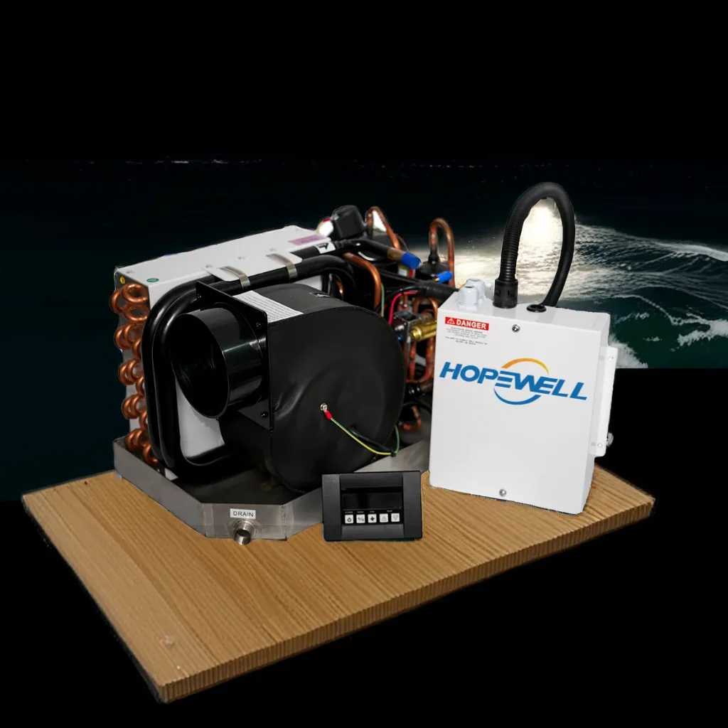 220V 50Hz CE Standard Inverter Marine Self Contained Unit VFD Yacht Boat air Conditioner 16000BTU