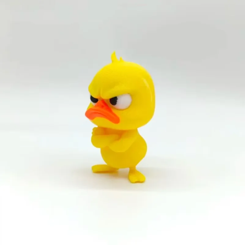 1Pcs  Angry yellow duck statue, angry white eyed funny duck, humorous indoor and outdoor home decoration, and car decoration