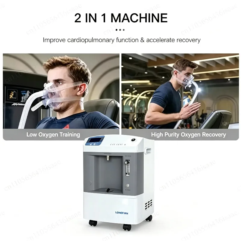 Hypoxic Generator 10L Simulated High Altitude Training Machine 2 in 1 Low Oxygen & High Purity Oxygen for Gym Athlete Fitness