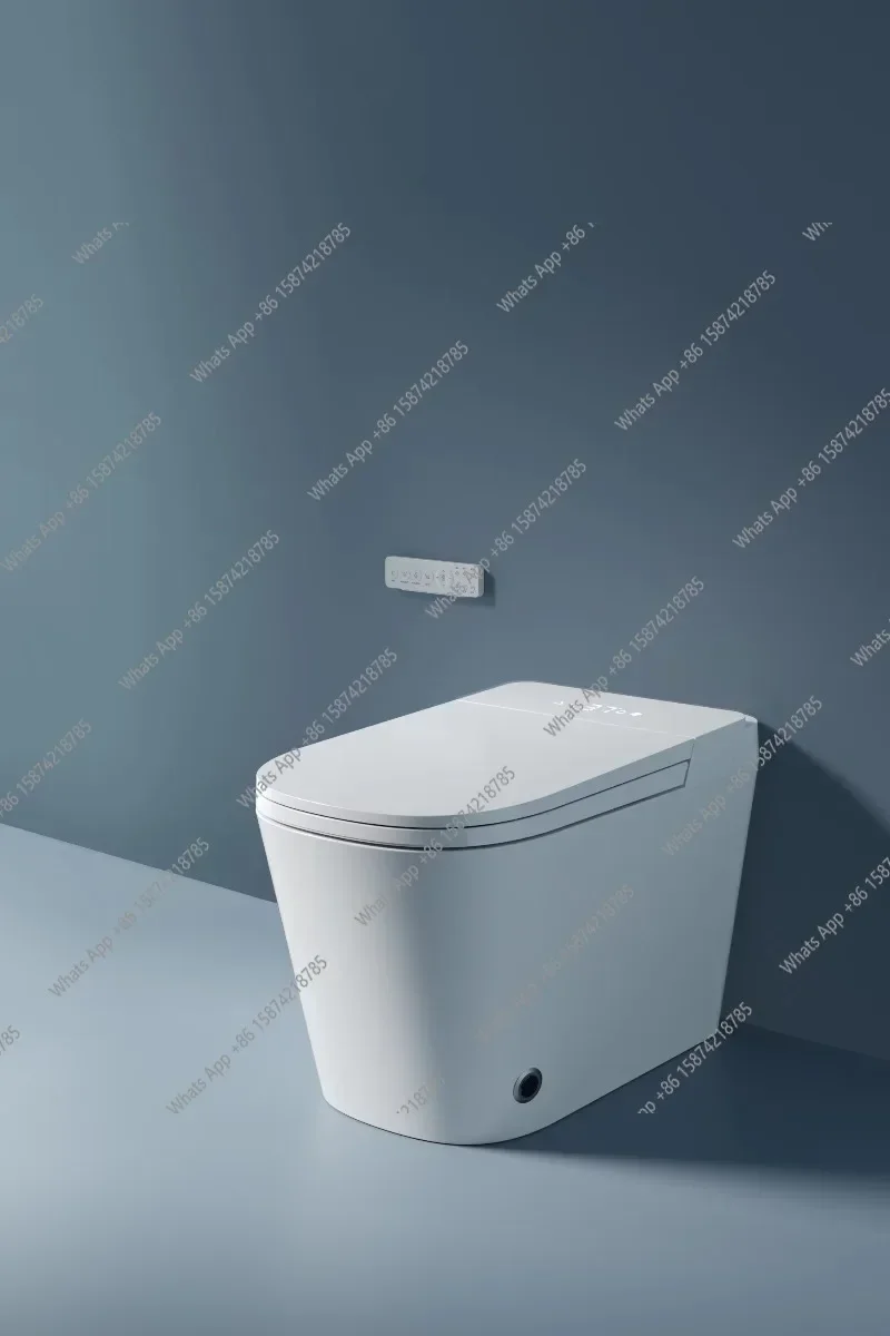N46 XS K6 Smart Toilet With Slender Bowl P-Trap Drain Modern Design Wider Comfort Seat Includes Remote Control