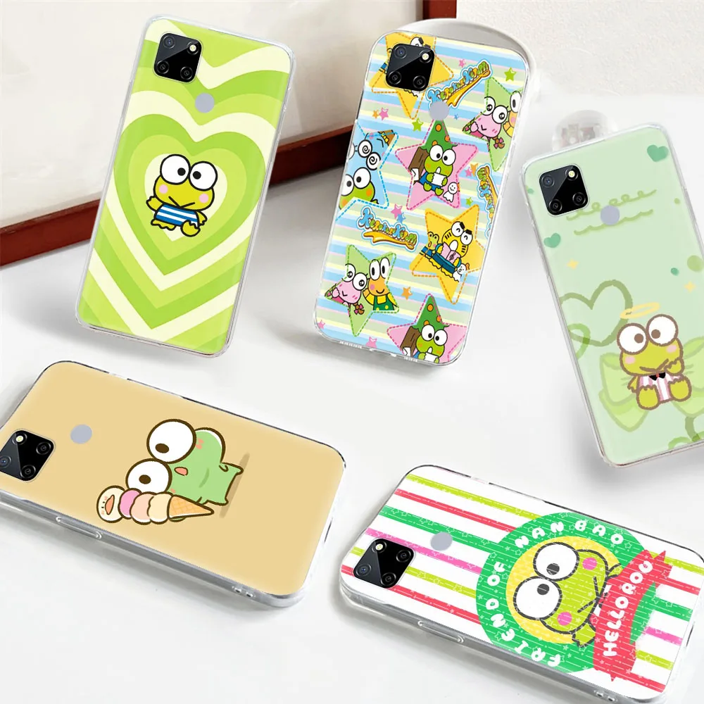 Keroppi Transparent Phone Case for LG VELVET G8 ThinQ G8X K62 K42 K61 K52 K92 Q61 Q60 Q52 V40 V50 V60 THINQ5 Protected Cover