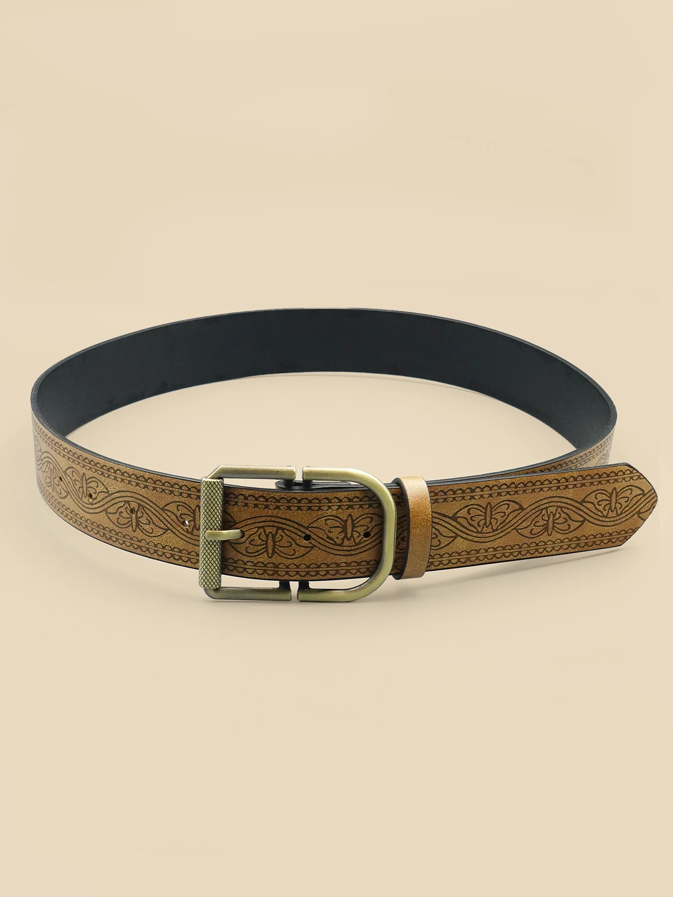 

Повседневный женский ремень в западном стиле, ремень с принтом в стиле ретро, классический декоративный ремень
