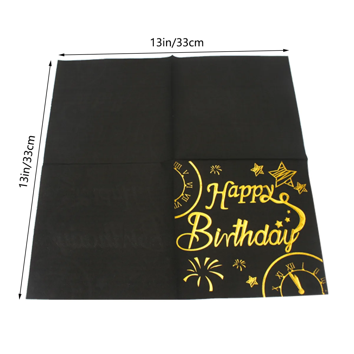 Gold Disposable Napkins of Cocktail for Mr and Mrs Birthday or Wedding Perfect for Parties and  Elegant Dining Occasion