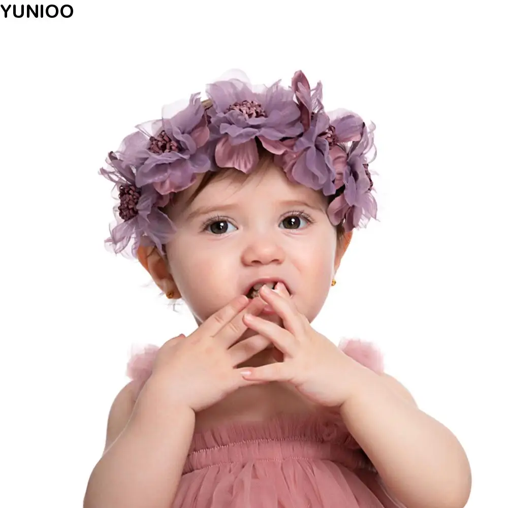 

Cute Girls Headwear Flower Hair Clips Lace Hair Accessories Hairbands Barrettes Hair Hoops Hair Ornament