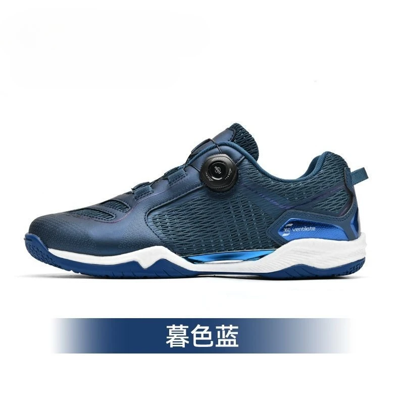 Original Brand Designer Quick Lacing Badminton Training Athletic Shoe Professional Table Tennis Shoe Breath Indoor Court Shoe