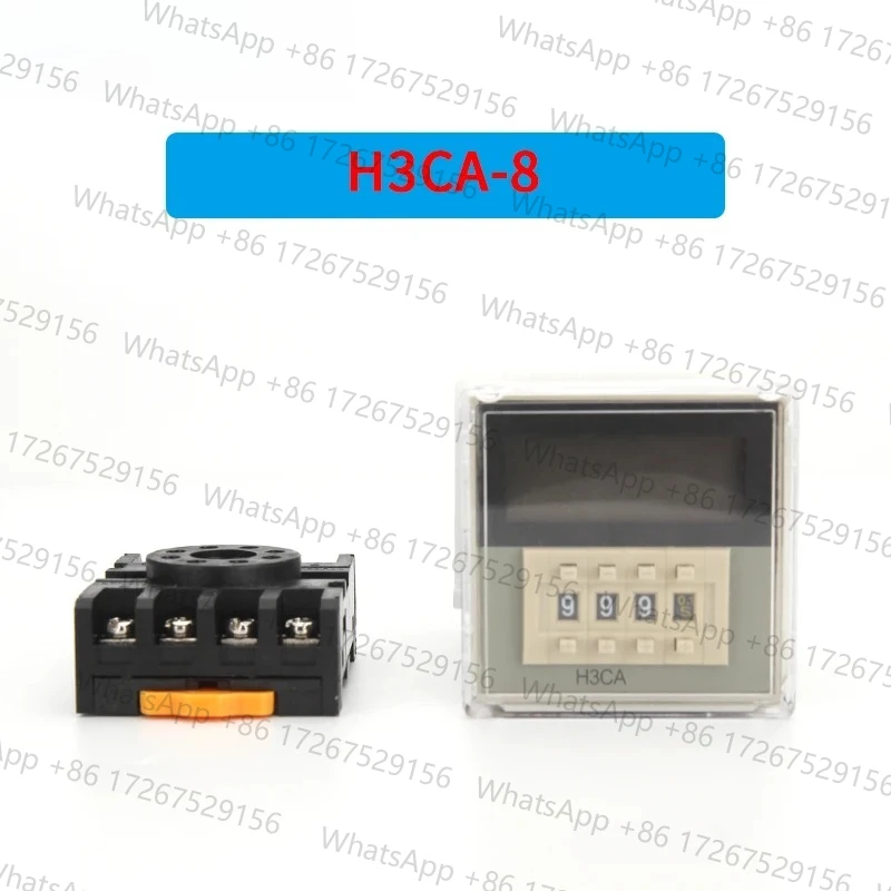 H3CA-8 Time relay delay timer 0.1S-9990hPin Timer industrial household Digital solid state timer
