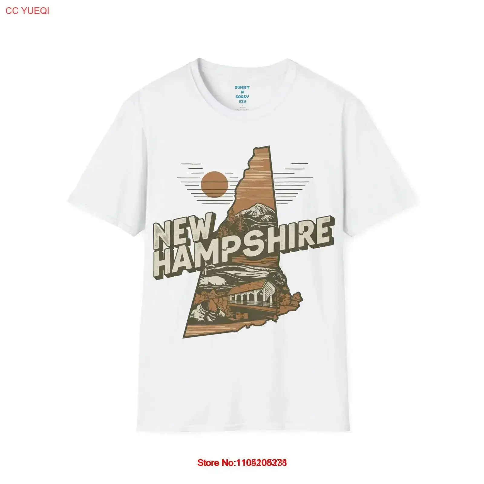 New Hampshire State T Shirt Celebrate the Granite vintage Washed Breathable Unisex Stretched streetwear Versatile Stylish Soft