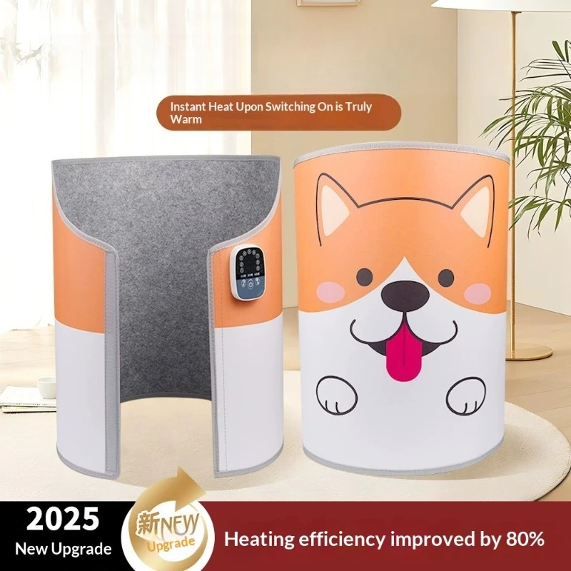 EU Foot Warmer Desk Heater Temperature Adjustable Electric Heating Mat Silent Overheat Protection for Office Home Use