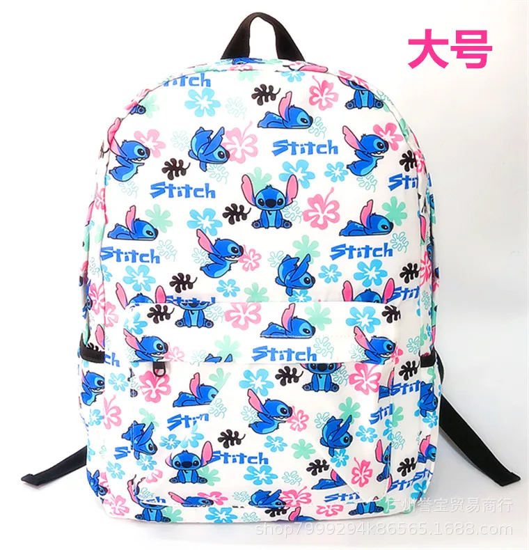 New Disney cartoon Angel Stitch Backpack bag Kindergarten sofia school bag lady Backpack