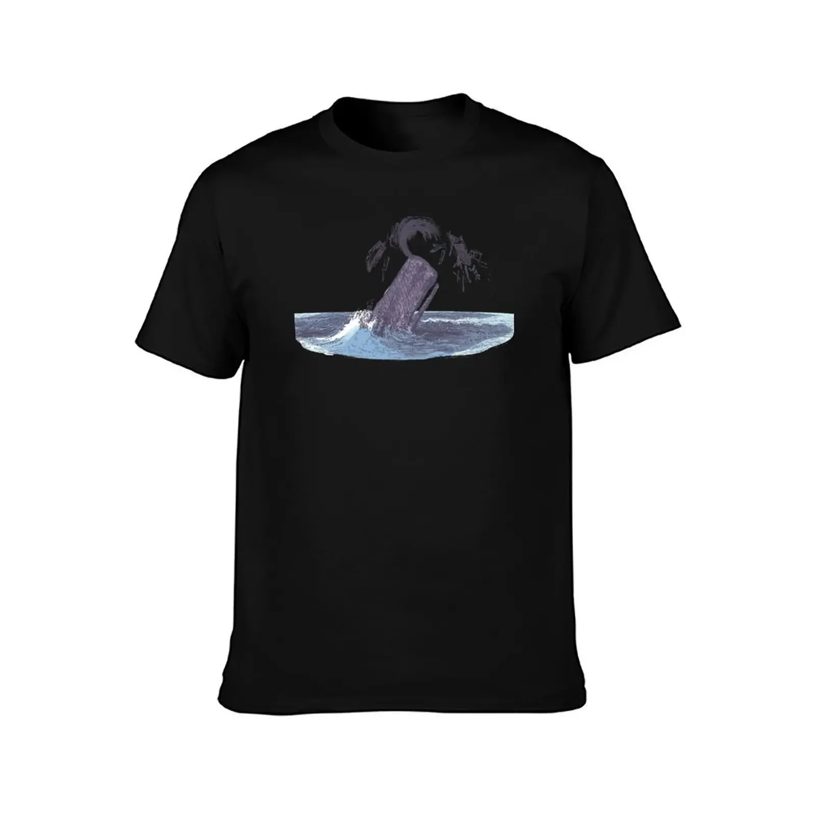 Whale Shipwreck T-Shirt man clothes anime mens tall t shirts