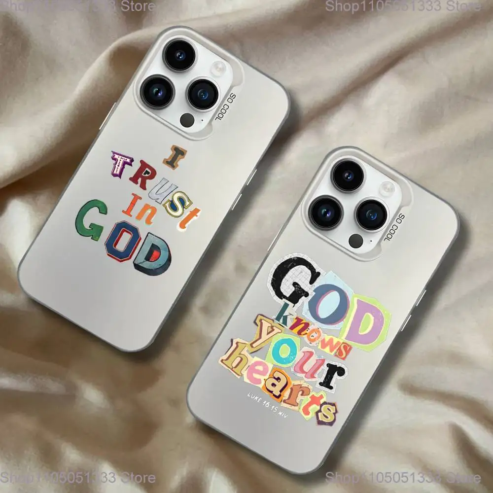 

Lucky Four-leaf clover Phone Case For iPhone 16,15,14,13,12,11,Pro,XS,Max,Plus,Mini,SE White Candy Matte Shockproof Cover