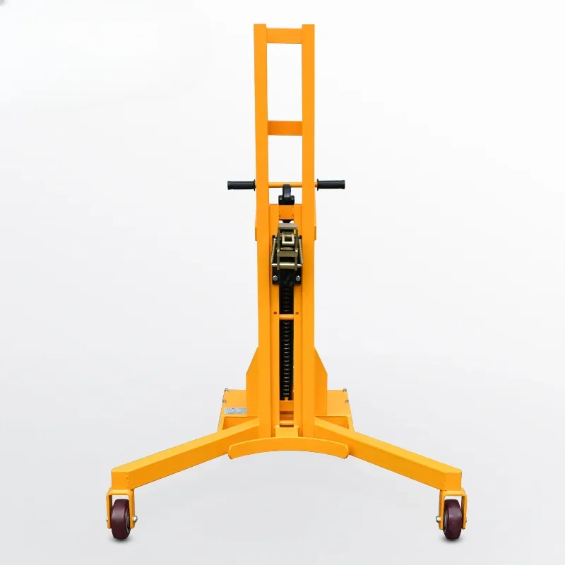 Heavy duty hydraulic oil drum truck European DTF450 right angle outriggers oil drum truck trolley lifting forklift