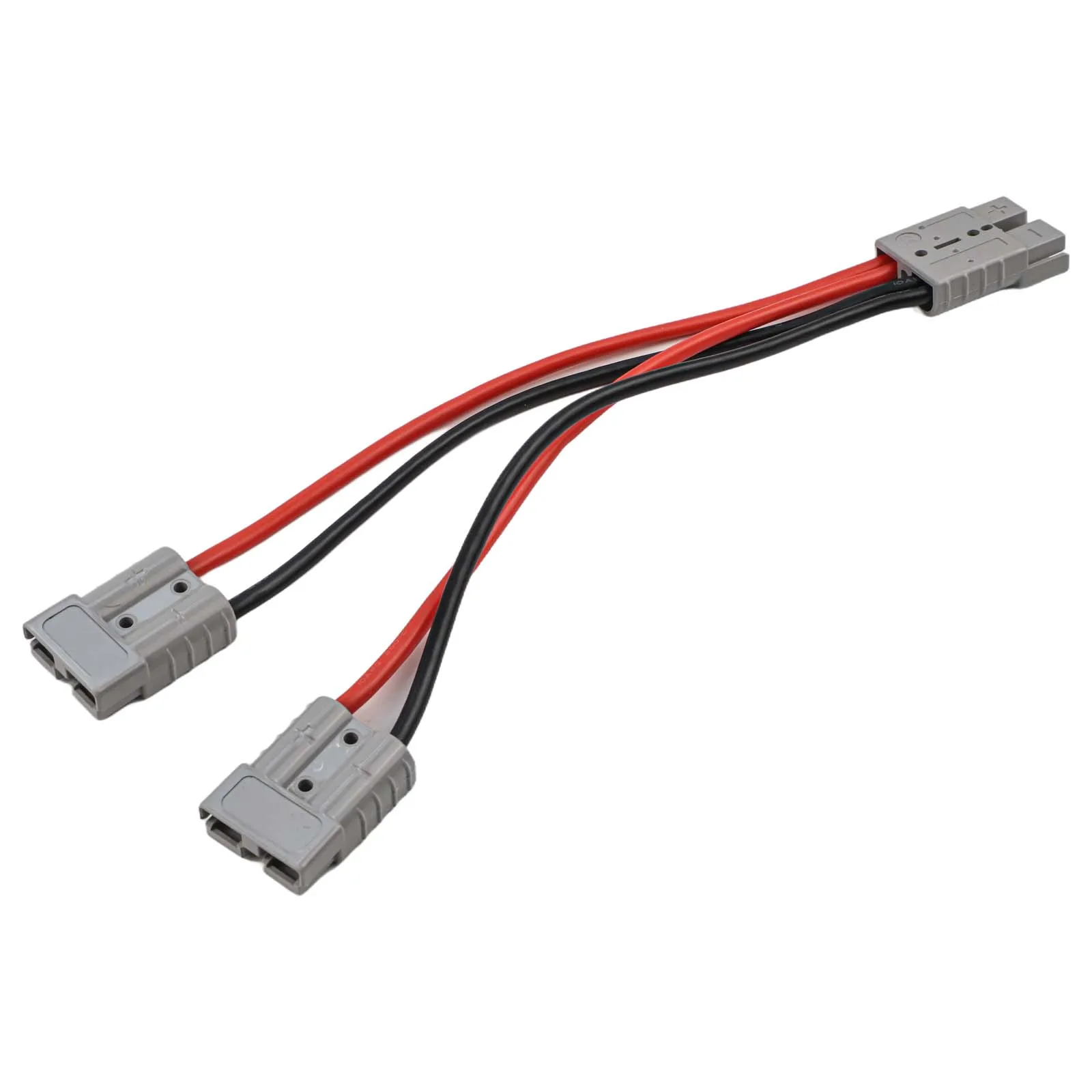 Y Configuration 50A Adapter Cable with 6mm Battery Connector for Safe Dual Circuit Connection and Current Control