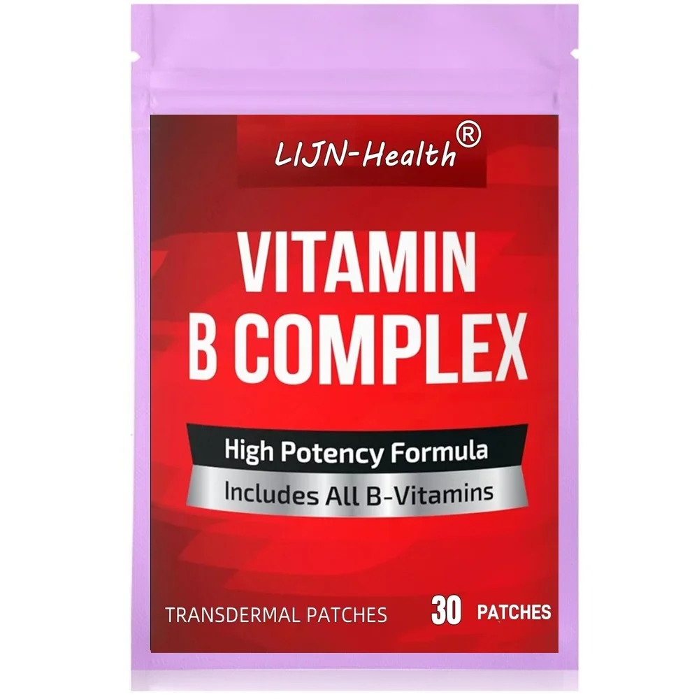 

Super B Complex Vitamins Transdermal Patches All B Vitamins Support Healthy Energy – 30 Patches One Month Supply