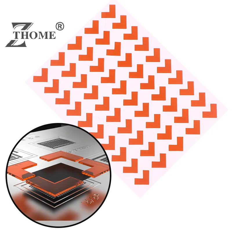 

50 шт., 3D держатель для чипов из оловянной сетки, высокая термостойкость, многоцелевой чип, быстрое крепление, силиконовая паста, быстрое обслуживание