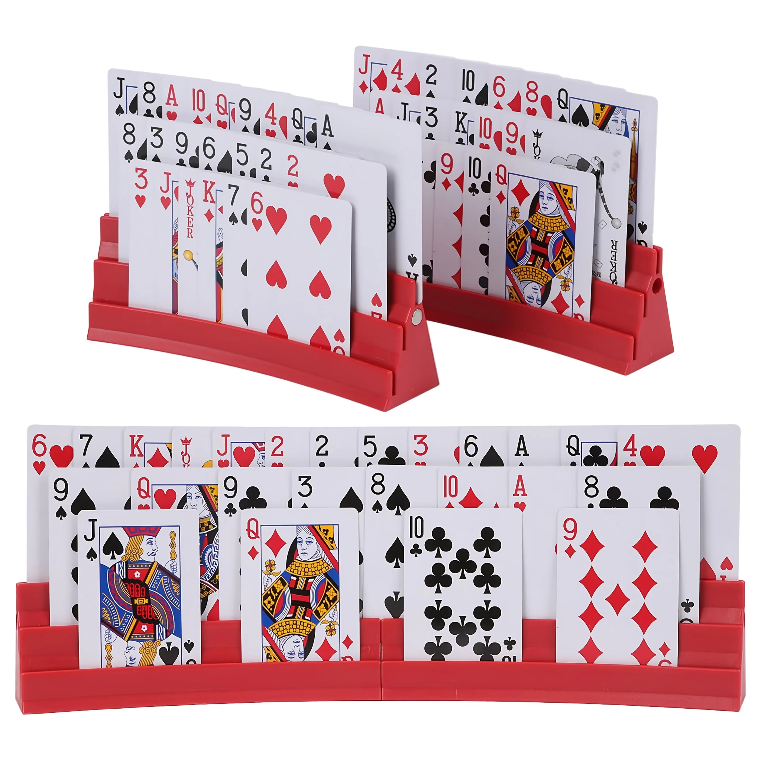 

Playing Card Holder Plastic Card Holders Large Capacity Playing Card Holders for Organizing Cards on Game Bridge Card Holders
