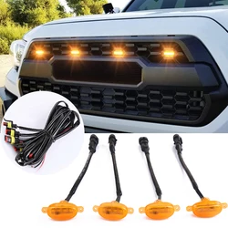 4PCS Car Light LED Front Grille Light Running Lights For GMC Sierra 1500 2019-2021 Car Accessories
