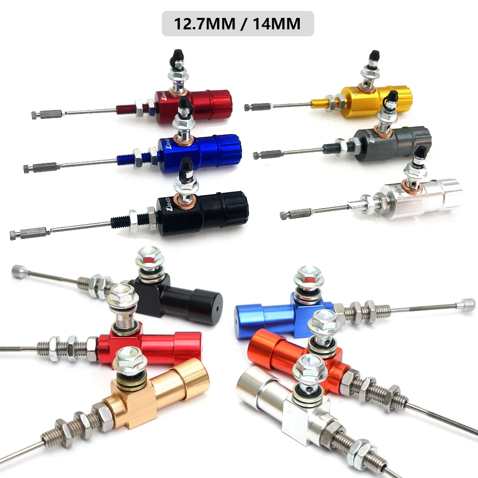 Pistón Universal para motocicleta, embrague de mano hidráulico, sistema de varilla de cilindro maestro, rendimiento eficiente, bomba de transferencia, 12,7mm/14mm