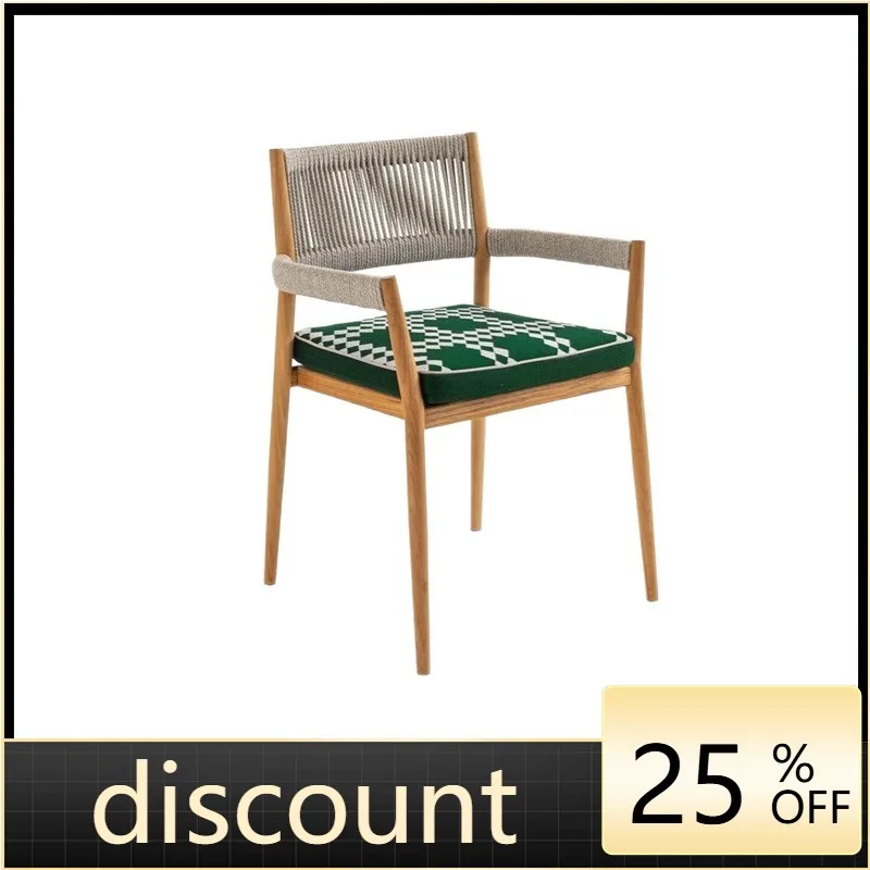 

LTT solid wood villa courtyard tables and chairs garden terrace waterproof sunscreen furniture hotel homestay tables and chairs