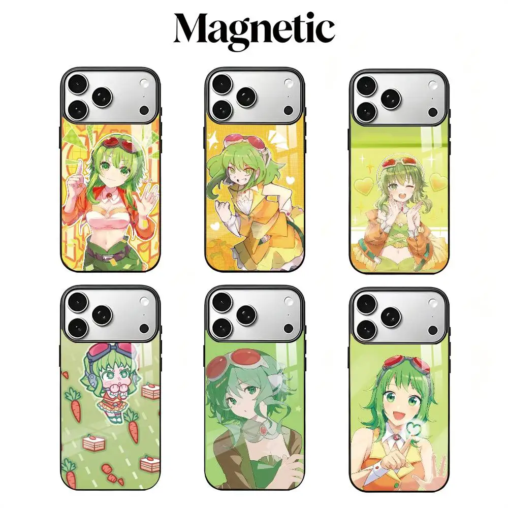 capa-para-iphone-17-16-15-14-13-12-11-plus-pro-com-design-vocaloid-gumi-compativel-com-carregamento-sem-fio-magnetico