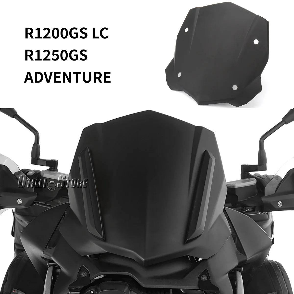 

R1200GS R 1200 GS LC ADV Motorcycle Sport Windshield Windscreen Black Wind Screen Deflector For BMW R1250 GS R1250GS Adventure
