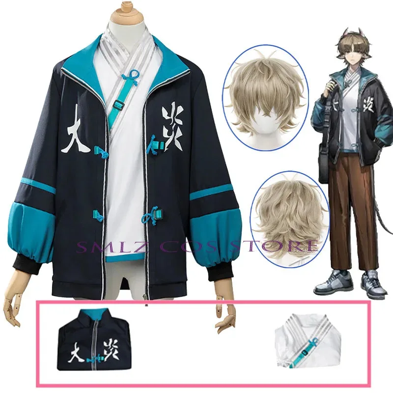 

Yan Cosplay Game Arknights Yen Cosplay Costume Wig Fashion Men Coat Daily Wear Outfit Suit Halloween Role Play Clothing for Man