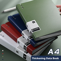 30/60 Page A4 Folder Data Book Transparent Insert Bag Student Exam Paper Office File Storage Waterproof Dustproof Space Saving