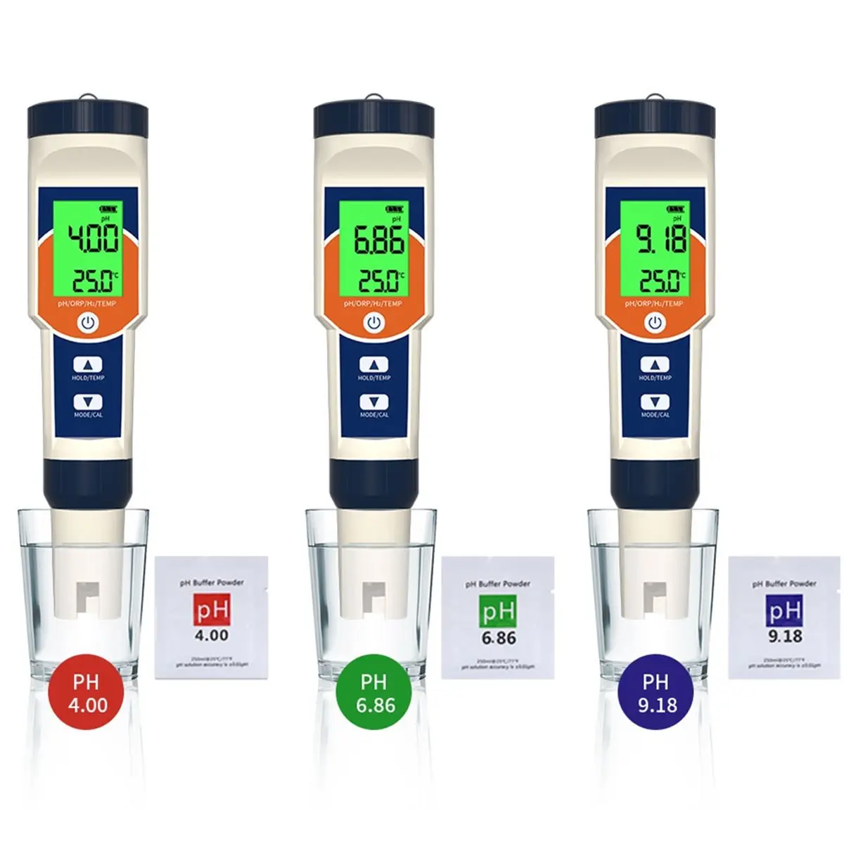 fitfit Digital Water Quality Tester 4-in-1 PH ORP H2 Temp Test Ppm Meter Water Analyzer for Drinking Water Food Pool