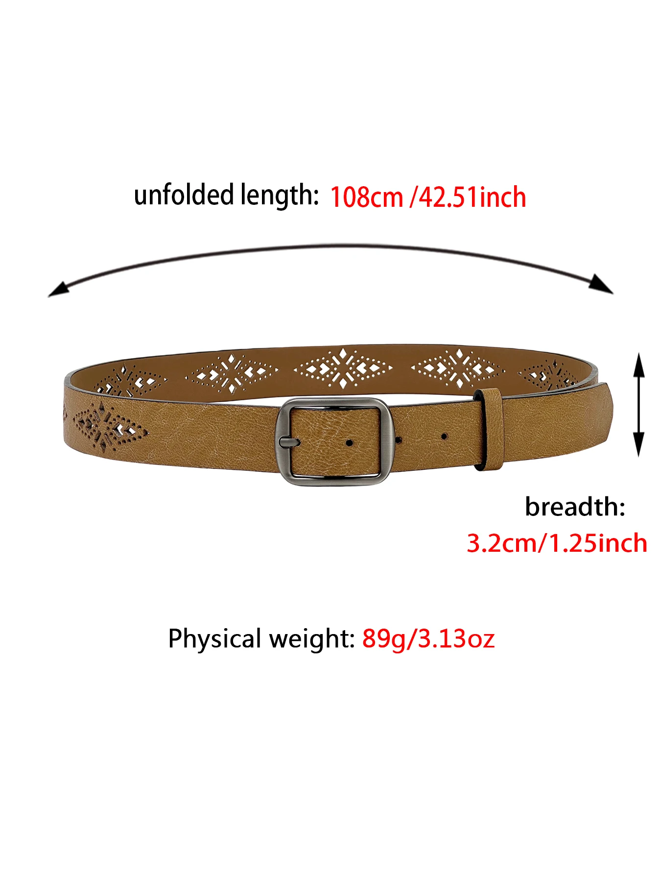 الرجعية ميلارد الرياح البني منقوشة حزام دبوس مشبك حزام المتخصصة الديكور الطالب. #4