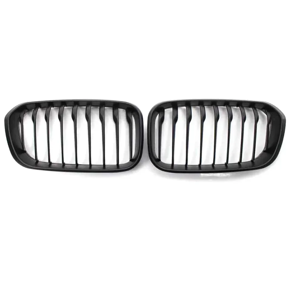 Xvip 1 Paar Front gitter für BMW 1er F20 F21 2013-2016 glänzend schwarzer Nieren grill Ersatz Racing Front stoßstangen gitter – Detail 3