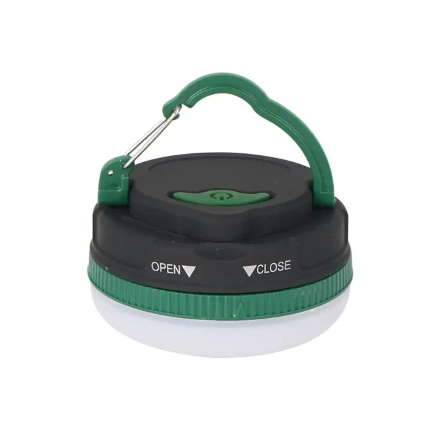 [ "Linterna portátil para camping e caminhada com 5 modos e gancho retrátil", "Luz compacta para barraca ao ar livre com B ajustável