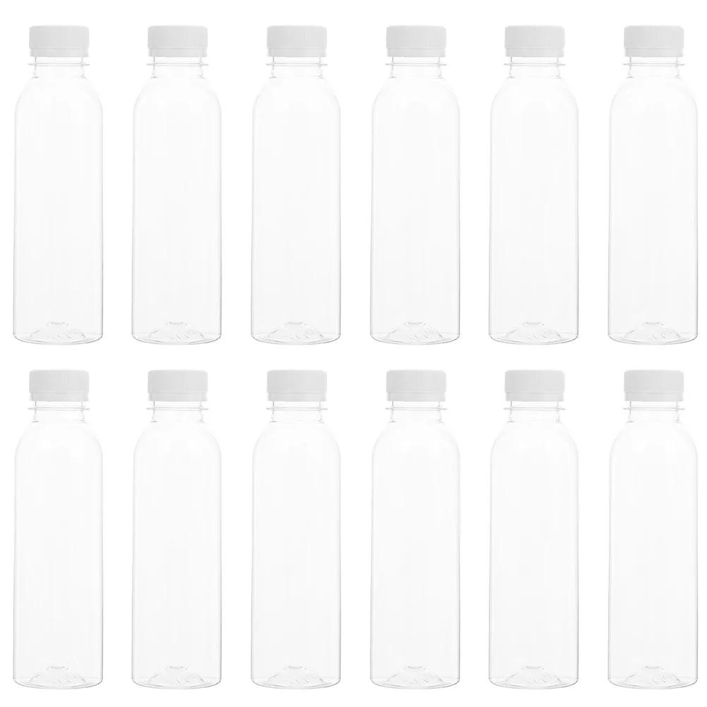 

Plastic Beverage Bottle Transparent Containers Drinking Jug Clear Water Jug Empty Juice Dispenser PET High Temperature Reusable