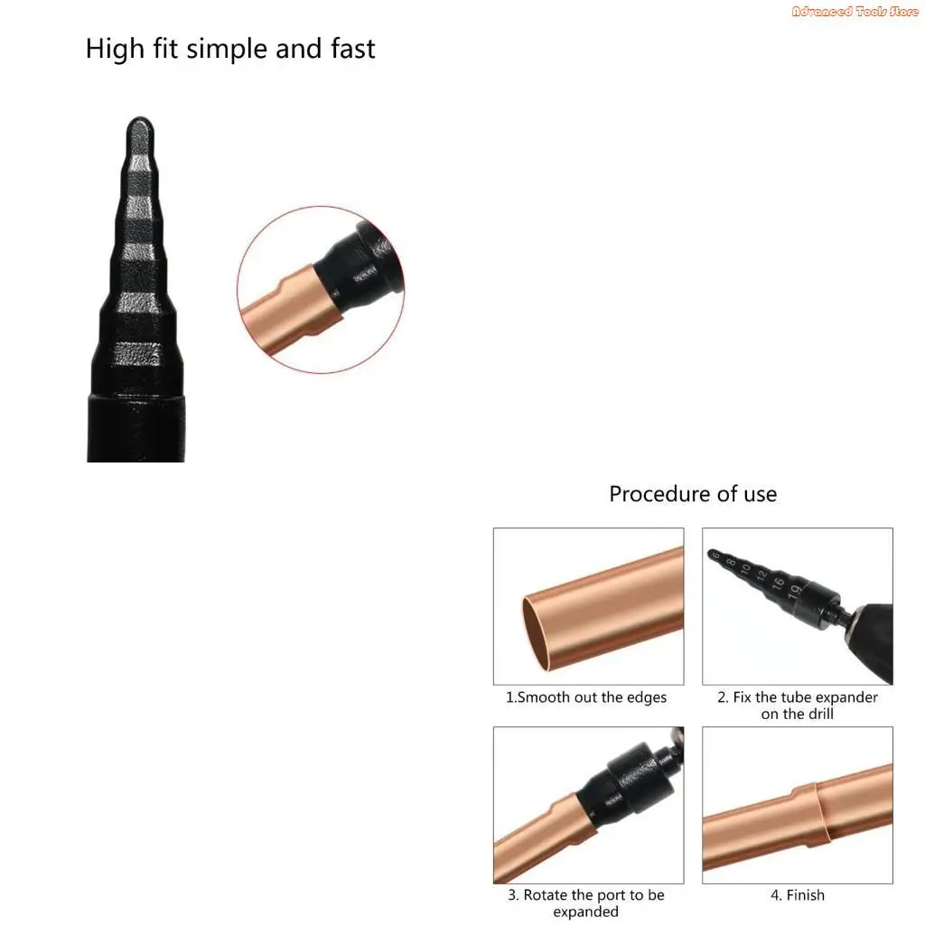 MultiSize Copper Pipe Expander 6/8/10/12/16/19mm Design For Efficient Tube Expansion In Homes Commercial Cooling Systems W91B