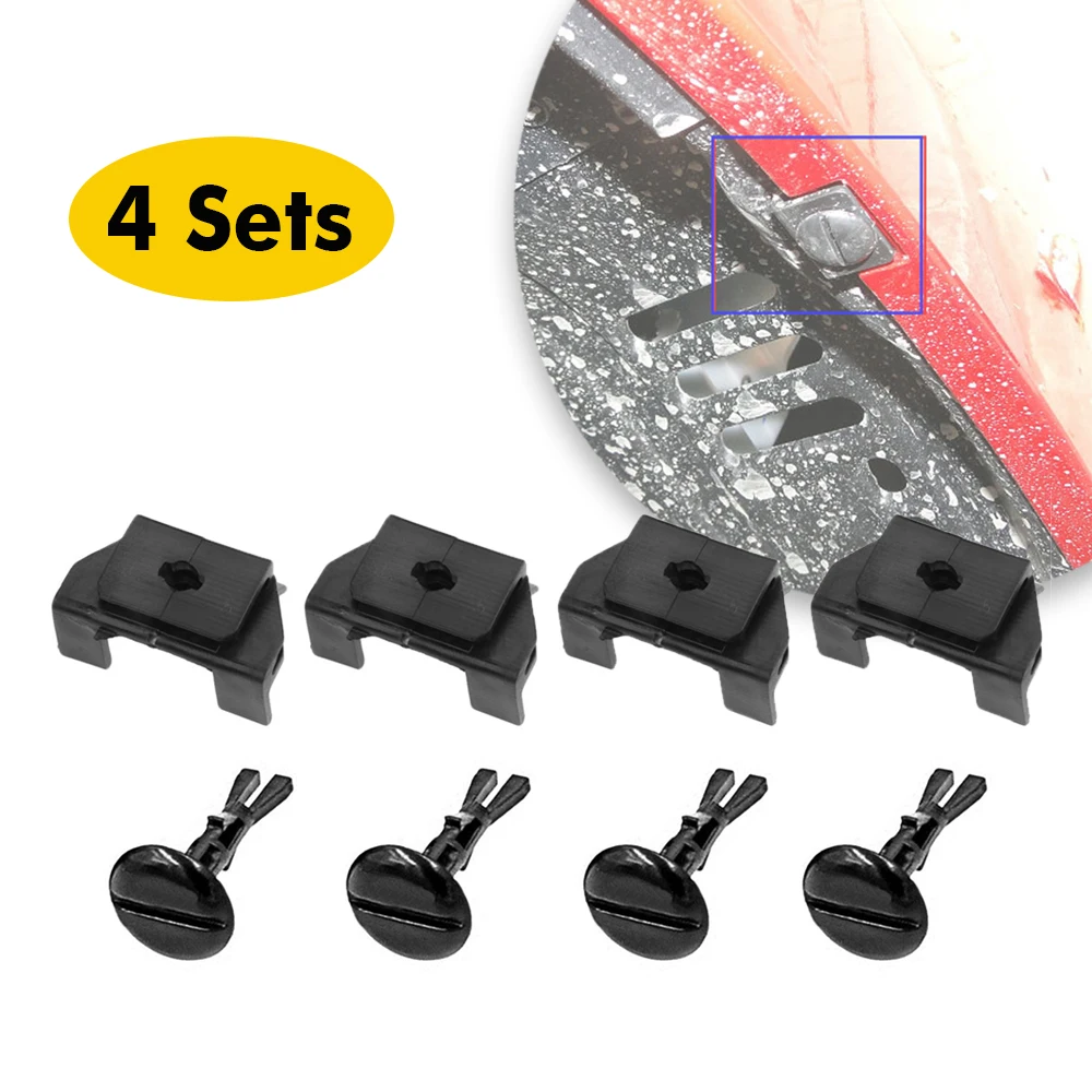 4 Sets 53879-58010 47749-58010 Car Front Fender Bumper Cover Clips Snap For Toyota Lexus 4Runner Corolla Camry Mudguard Fastener 