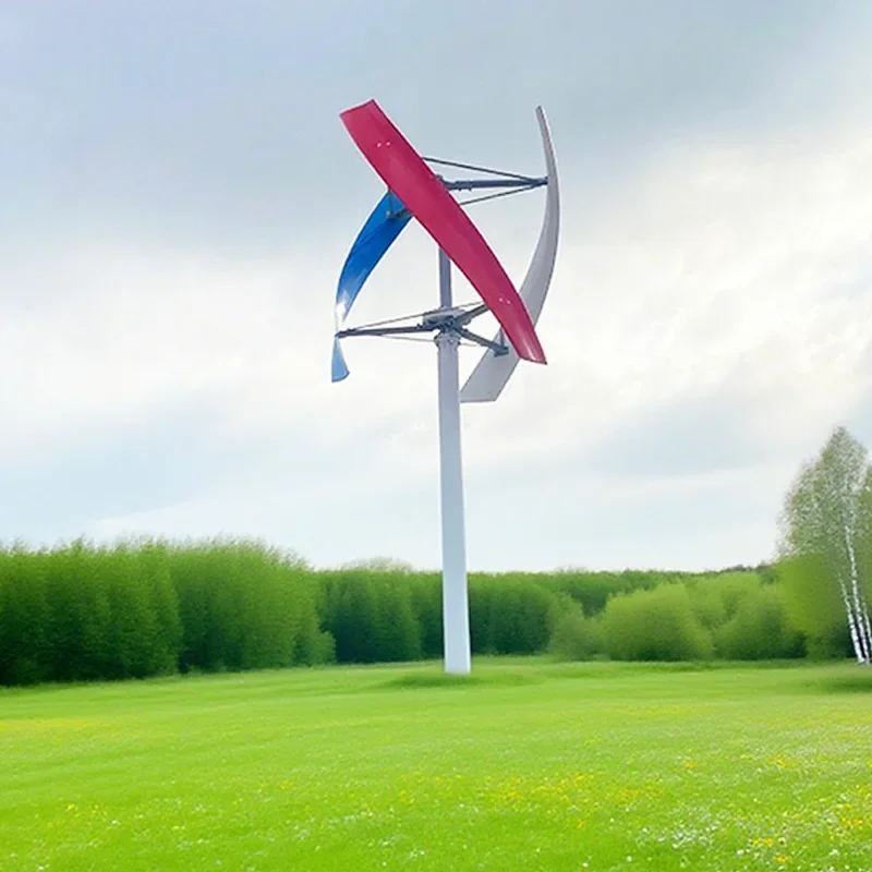 600W X Type Vertical Wind Power Unit High Wind Energy Utilization Low Vibration for Scenic Area Projects
