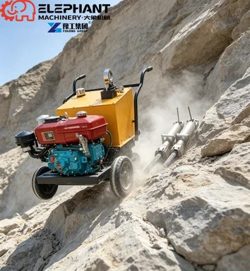 Stone Split Machine Hydraulic Diesel Hydraulic Rock Splitter For Hillside Rock Breaking