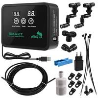 New MIUS Intelligent Automatic Mist Spray System Set Electronic Timer LCD Screen Sprinkler Controller Terrarium Spraying Kit