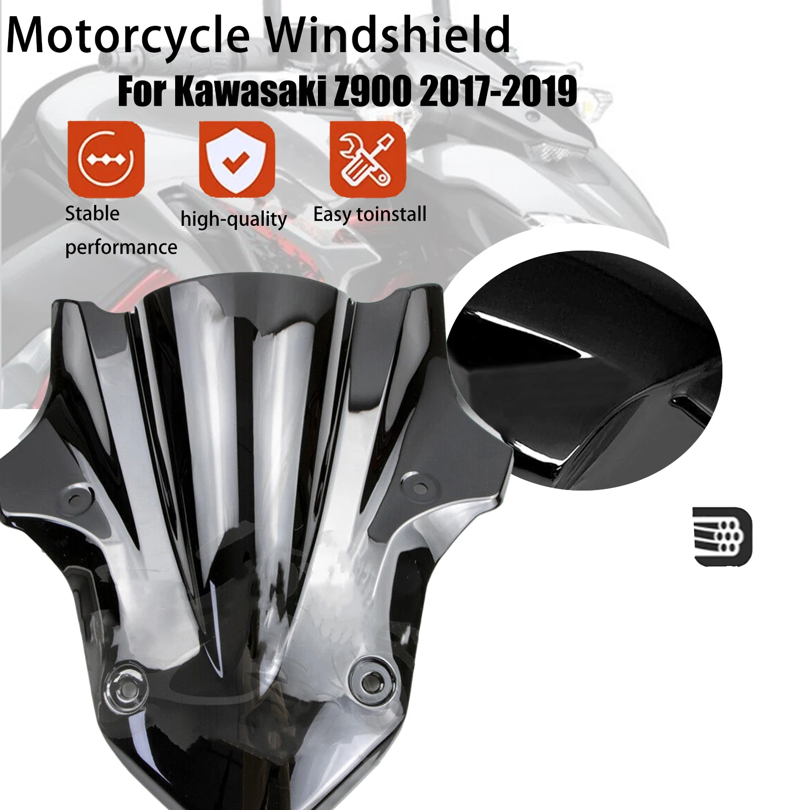Лобовое стекло мотоцикла Z900, АБС-пластик, карбоновый дефлектор, двойной пузырьковый ветровой дефлектор для Kawasaki Z 900 z900 2017 2018 2019 Лобовое стекло мотоцикла Z900, АБС-пластик, карбоновый дефлектор, двойной пузырьковый ветровой дефлектор для Kawasaki Z 900 z900 2017 2018 2019
