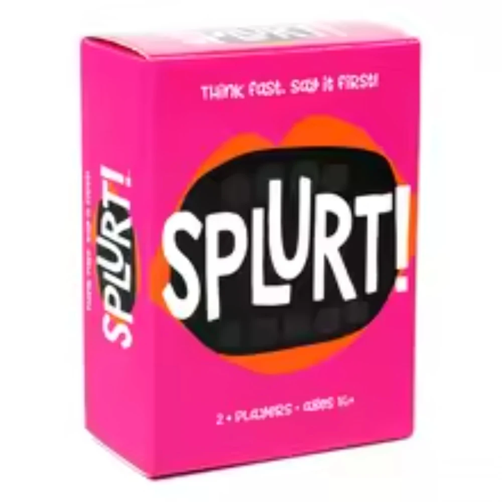 Splurt Card Game Splurt! Portable Party Card Game Think Fast Say it First!,Pink Board Game