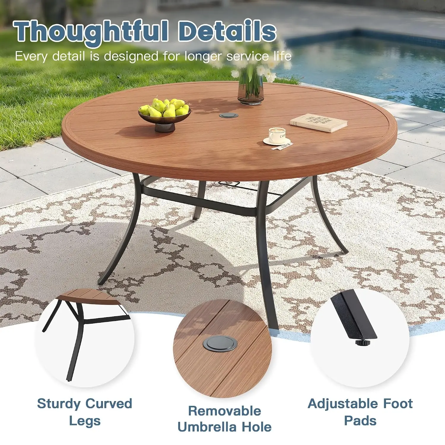 11-Piece Patio Dining Set, 60