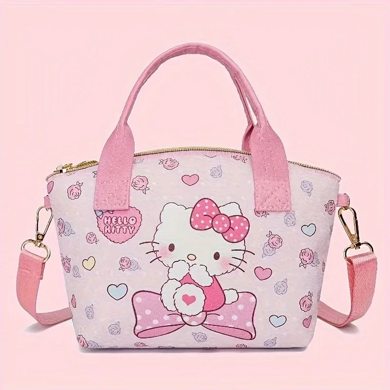 

Sanrio Hello Kitty Crossbody Bag Cartoon Cute My Melody Kuromi Cinnamoroll PU Boys Girls Anime Kawaii Cartoon SchoolBag Mochila