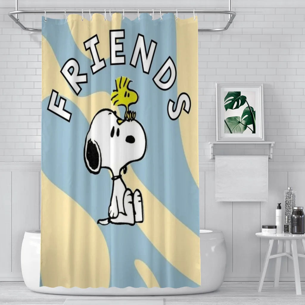 Snoopy Shower Curtain Bathroom Decoration Shower Curtain Birthday Gift